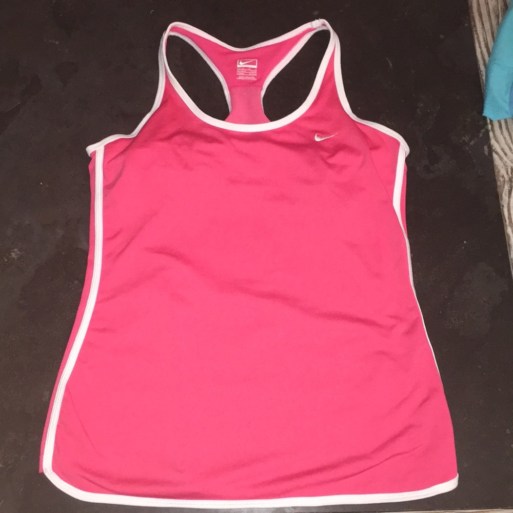 Pink Nike tank top